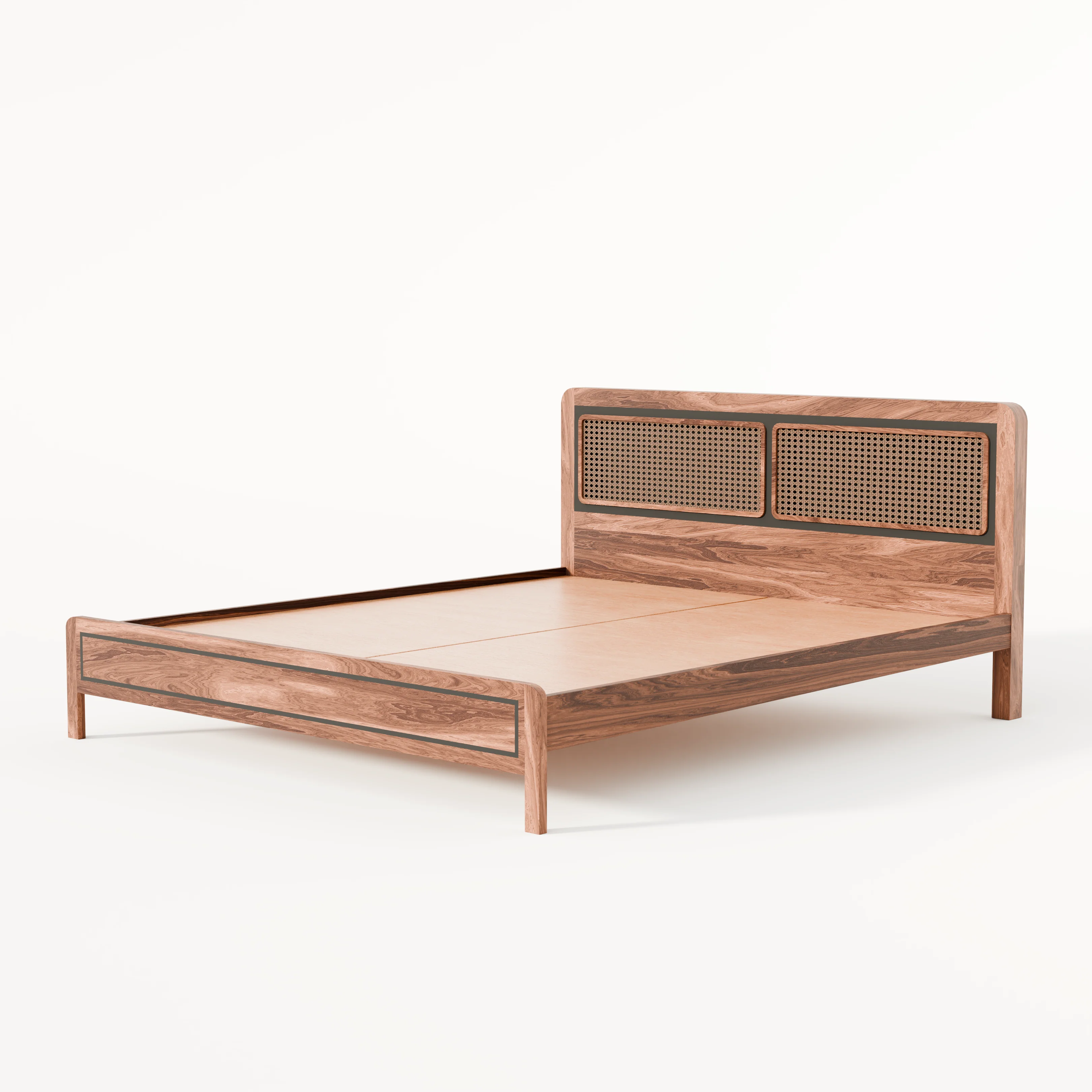 Boho Bed (Acacia Wood) - Image 4