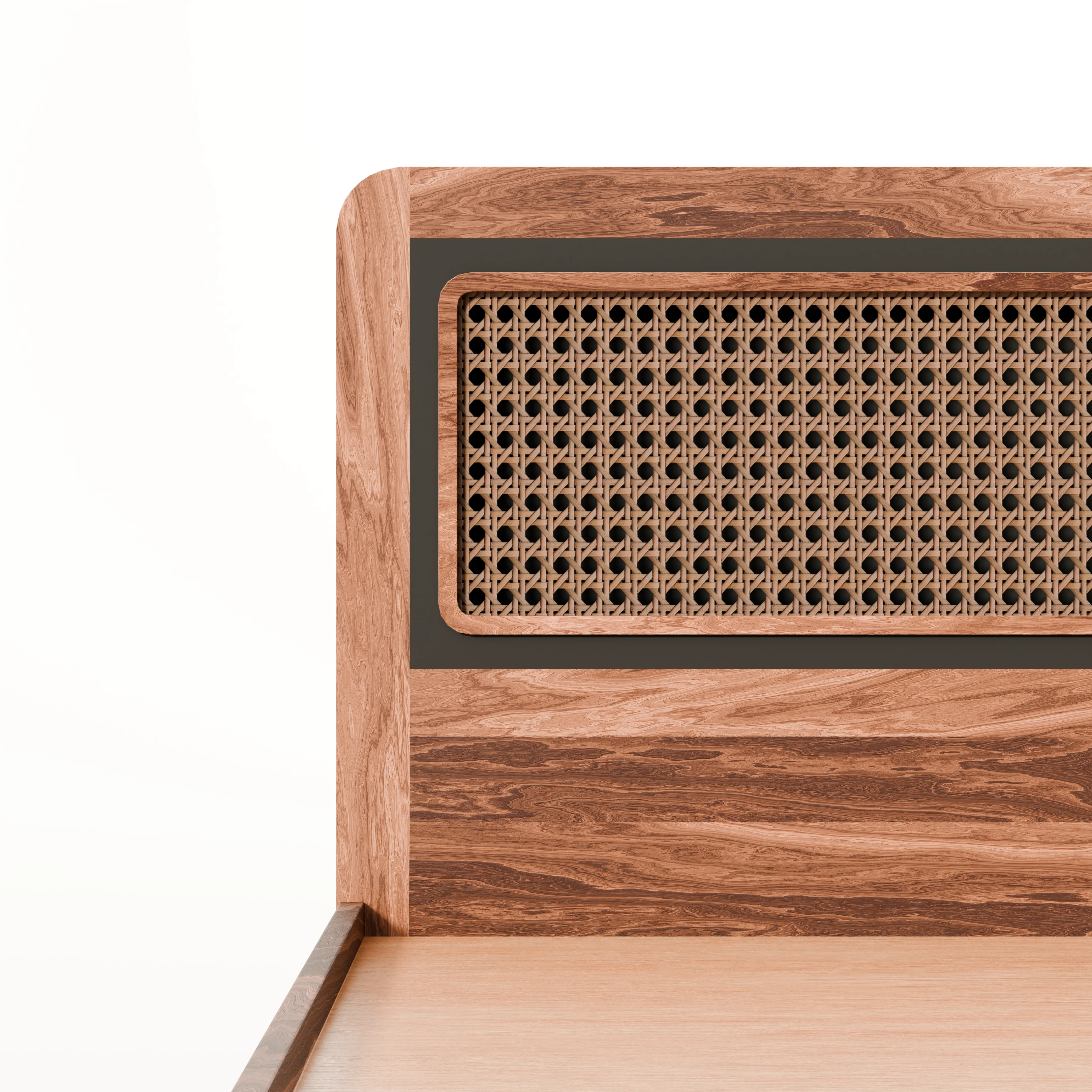 Boho Bed (Acacia Wood) - Image 5