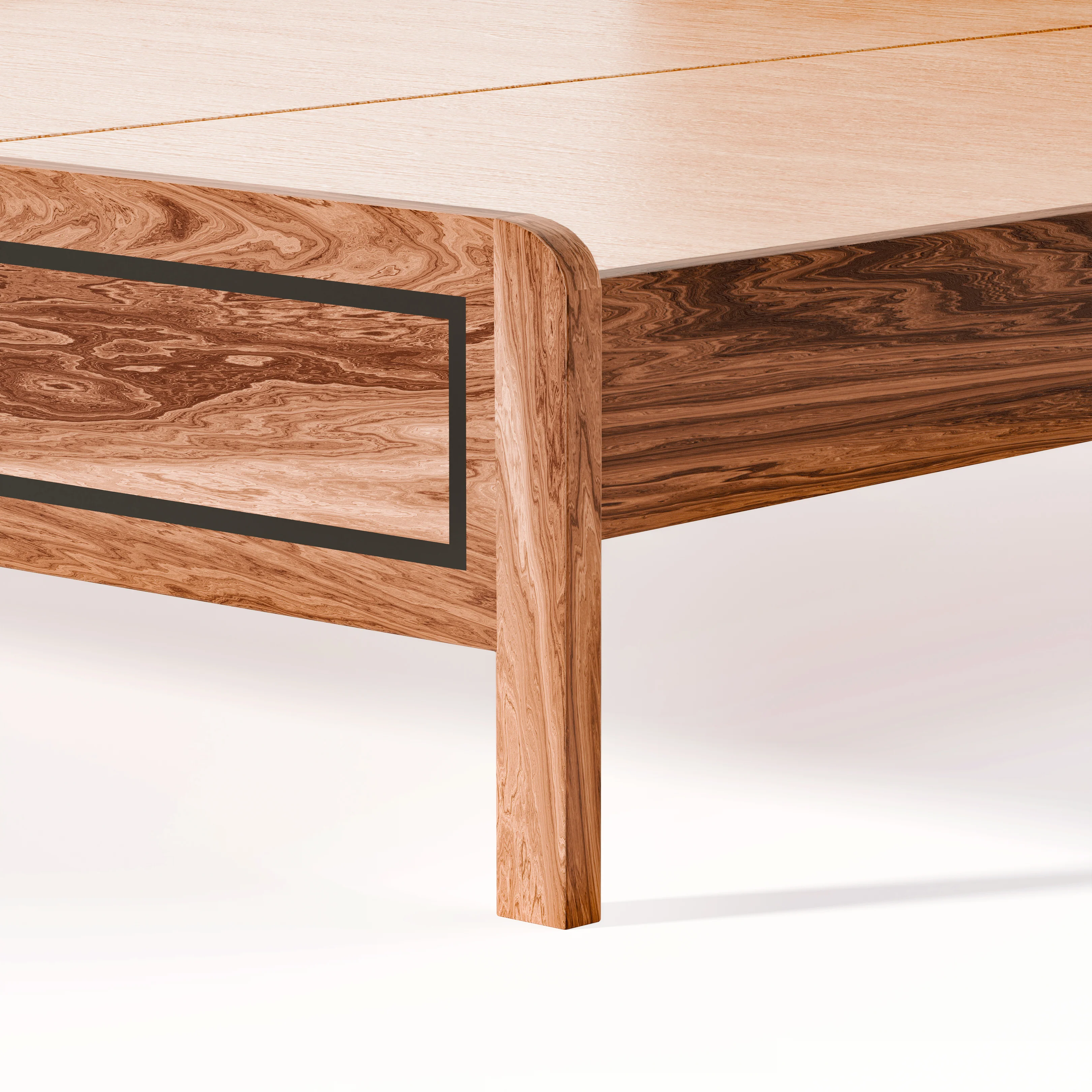 Boho Bed (Acacia Wood) - Image 6