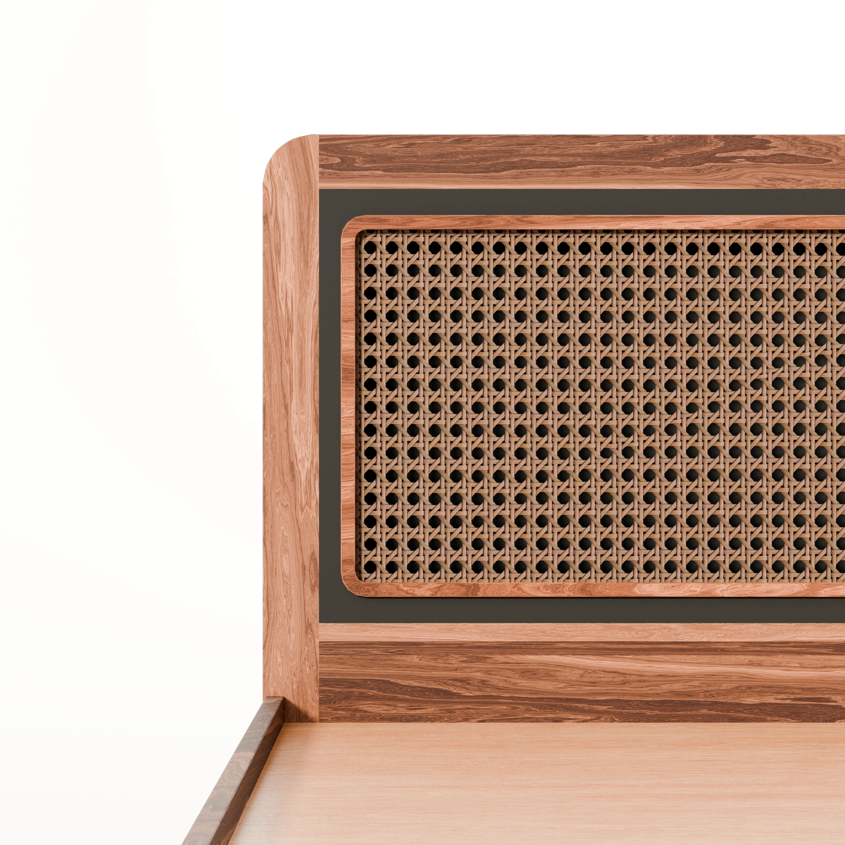 Boho Bed (Acacia Wood) - With Storage - Image 5